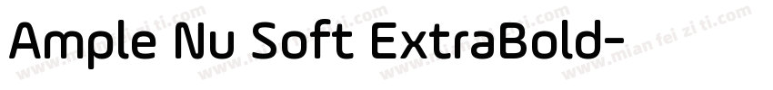 Ample Nu Soft ExtraBold字体转换